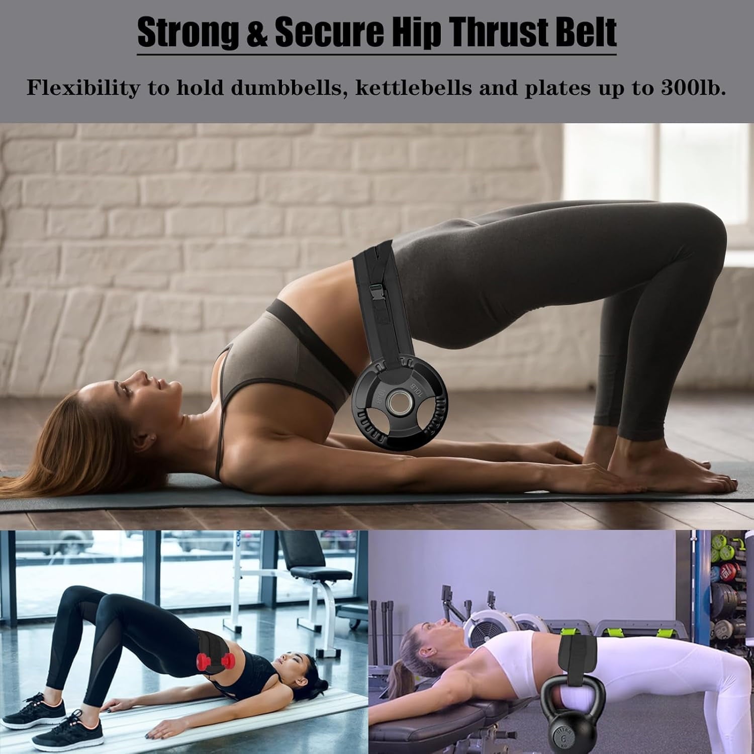  Hip Thrust Belt for Dumbbells